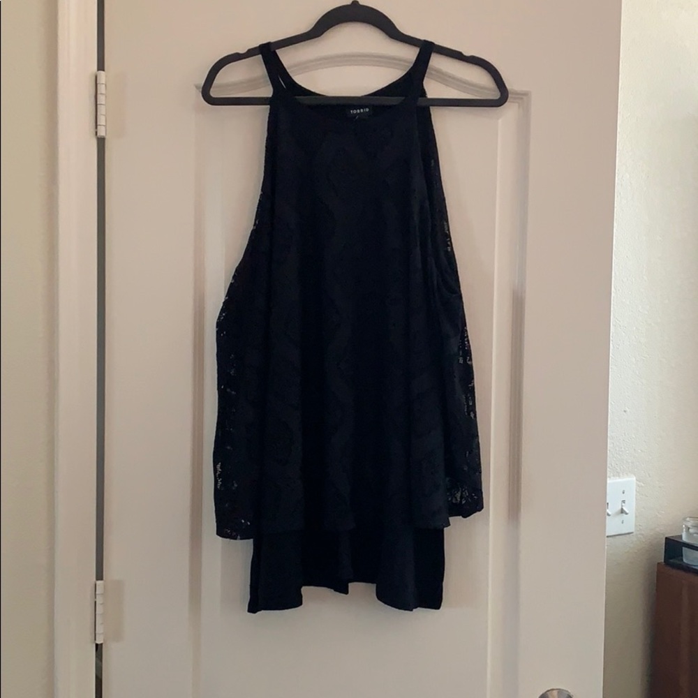 Black lace top